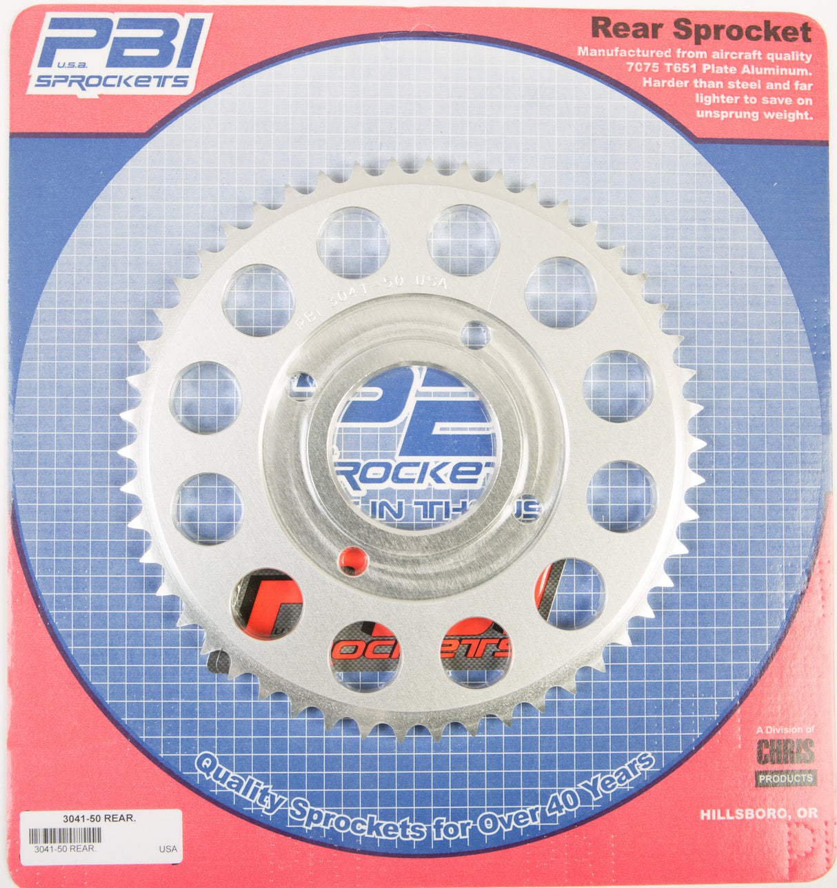 PBIRear Sprocket Aluminum 50t-428 Hon3041-50-2