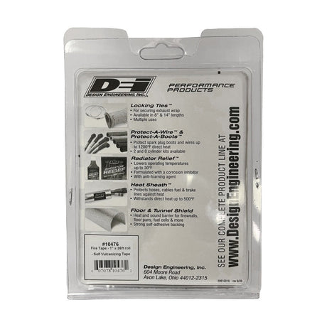 DEI Fire Tape 1in x 36ft Roll - Self Vulcanizing Tape - Black 10476