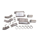 BBK Vari-Tune Axle Back Exhaust Kit 2 Adjustable Performance Mufflers 2-3/4 Pipe 4 in. Tips 41065