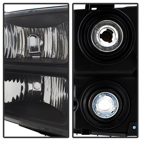 Xtune GMC Sierra 07-13 Crystal Headlights Black HD-JH-GSIE07-AM-BK 9034749