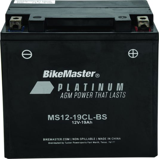 BikeMaster AGM Battery - MS12-19CL-BS 780722