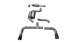Corsa 14-15 Volkswagen GTI Mk7 Black Sport 3.0in Cat-Back Dual Rear Exit with Single Pro-Series Tips 14834BLK