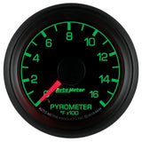 Autometer Factory Match Ford 52.4mm Full Sweep Electronic 0-1600 Deg F EGT/Pyrometer Gauge 8444