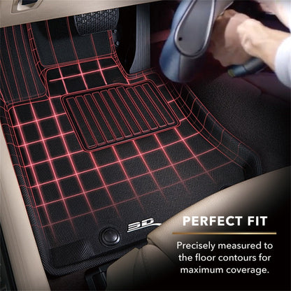 3D MAXpider 2015-2020 Audi A3/A3 Sportback E-Tron/RS3/S3 Kagu 1st Row Floormat - Black L1AD03311509