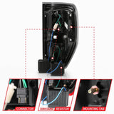 ANZO 2009-2013 Ford F-150 LED Taillights Black 311257