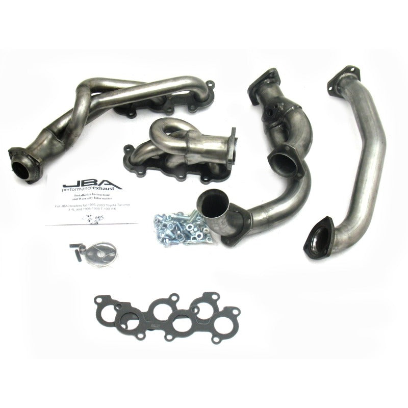 JBA 95-00 Toyota 3.4L V6 w/o EGR 1-1/2in Primary Raw 409SS Cat4Ward Header 2032S-1