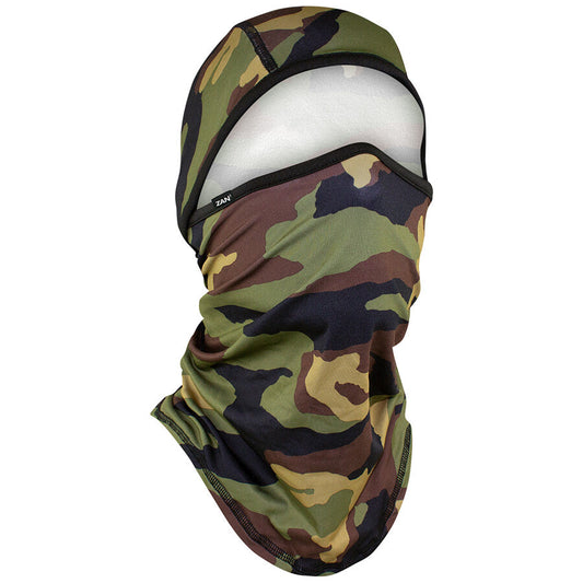 ZAN Sportflex Series Convertible Balaclava Woodland Camo WB4L118