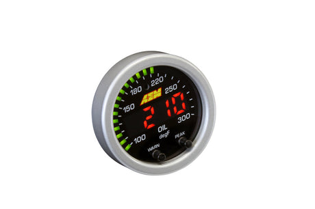 AEM X-Series Temperature 100-300F Gauge Kit (ONLY Black Bezel and Water Temp. Faceplate) 30-0302