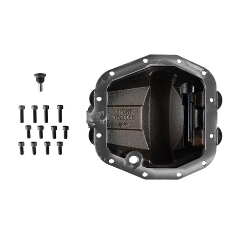 ARB Diff Cover Blk Jeep JL Rubicon Front 0750011B