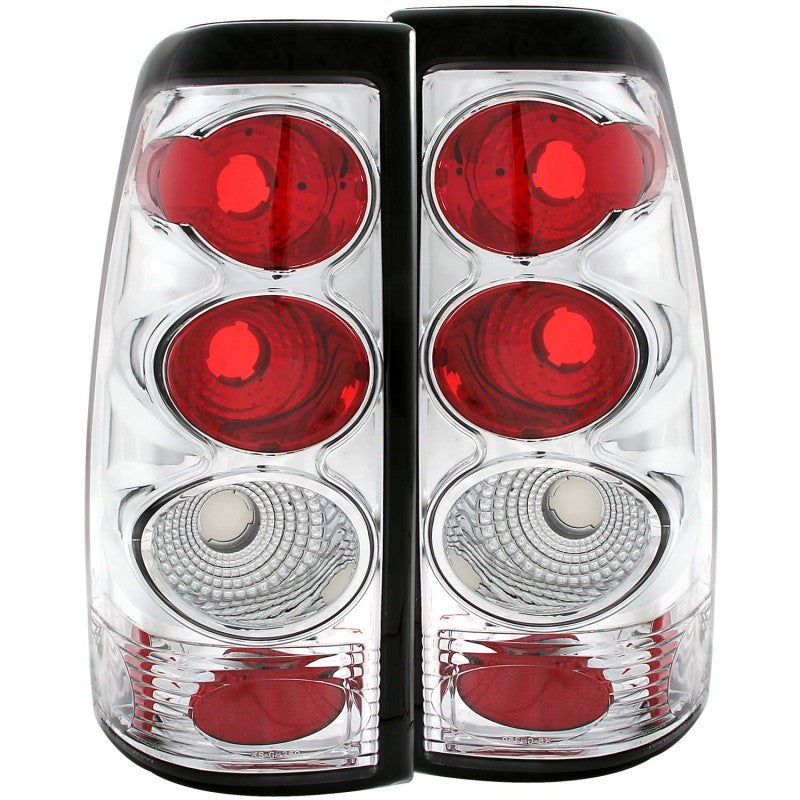 ANZO 1999-2002 Chevrolet Silverado 1500 Taillights Chrome 211023