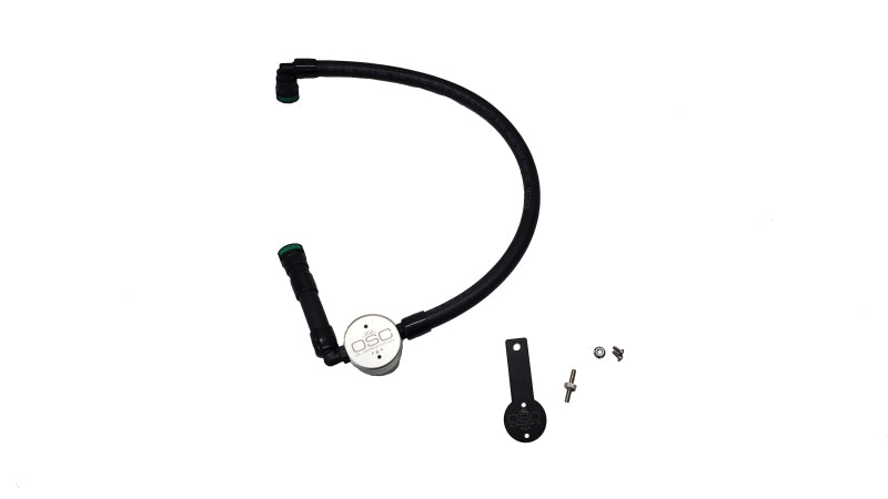 J&L 16-23 Dodge Durango / Jeep Grand Cherokee 3.6L Oil Separator 3.0 Passenger Side - Clear Anod 3074P-C