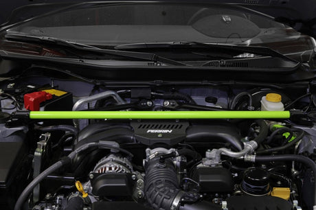 Perrin 2013+ BRZ/FR-S/86/GR86 Strut Brace - Neon Yellow Wrinkle PSP-SUS-066NY