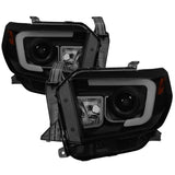 Spyder Toyota Tundra 2014-2016 Projector Headlights Light Bar DRL Black Smoke PRO-YD-TTU14-DRL-BSM 5080165