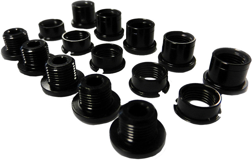 CRUPI Alloy Chainring Bolts Black 4-6.4mm 80241