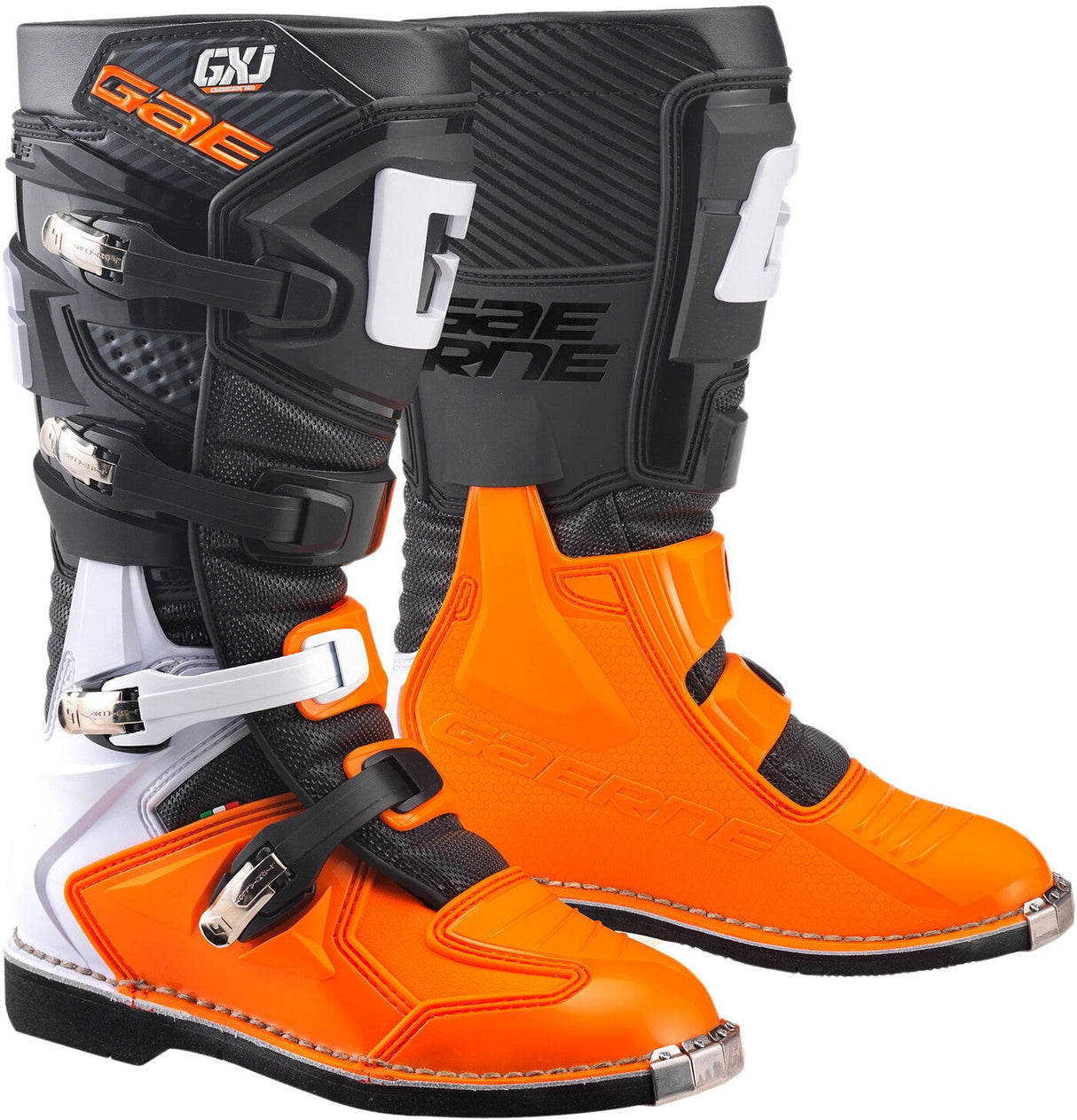 GAERNE Gx-J Boots Black/Orange Sz 04 2169-008-04