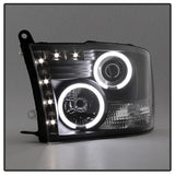 Spyder Dodge Ram 1500 09-14 Projector Headlights Halogen- CCFL Halo LED - Blk PRO-YD-DR09-CCFL-BK 5030320
