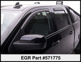 EGR 14+ Chev Silverado/GMC Sierra Crw Cab In-Channel Window Visors - Set of 4 - Matte (571775) 571775