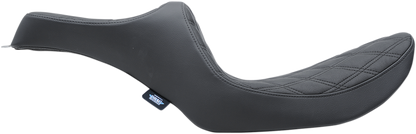 DRAG SPECIALTIES Predator III Seat - Double Diamond - Black Stitching 0805-0135