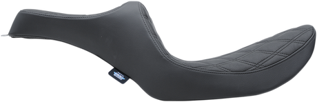 DRAG SPECIALTIES Predator III Seat - Double Diamond - Black Stitching 0805-0135