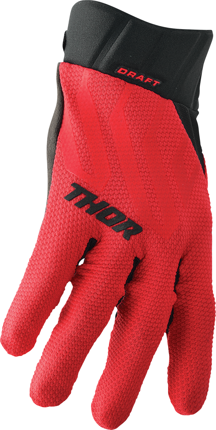 THOR Draft Gloves - Red/Black - XL 3330-6792