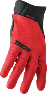 THOR Draft Gloves - Red/Black - XS 3330-6788