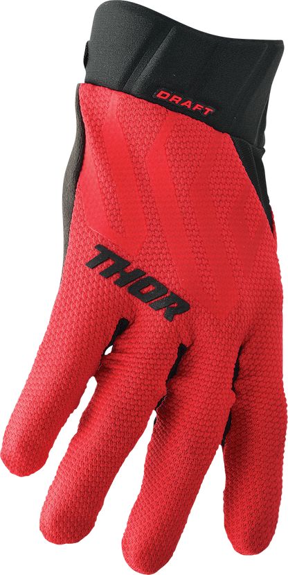 THOR Draft Gloves - Red/Black - XS 3330-6788