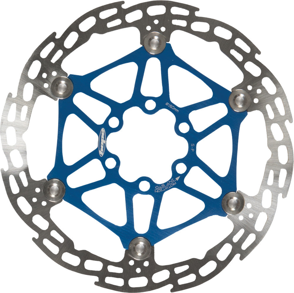 HOPE Floating Disc Rotor Blue 160mm HBSP330:160:6FB~OLD