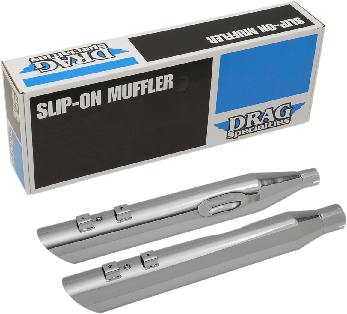 DRAG SPECIALTIES 4" Mufflers for FL - Chrome H00967