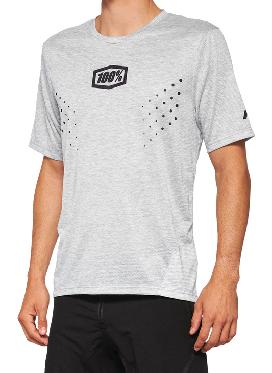 100% Airmatic Mesh Jersey - Short-Sleeve - Gray - XL 40016-00008