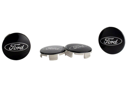 Ford Racing Ford Truck/SUV Black And Chrome Wheel Center Cap Kit M-1096K-BCT