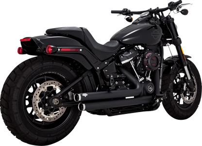 VANCE & HINES Big Shots Staggered Exhaust System - Black 47341