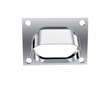 QTP Bolt-On QTEC Low Profile Oval Turn Down 11339