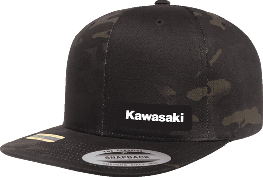 FACTORY EFFEX Kawasaki Snapback Hat - Camo Black 27-86104