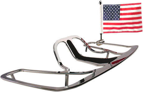 PRO PAD Luggage Rack Flag Mount - 1/4" Flat - With 6" X 9" Flag MSQ-25