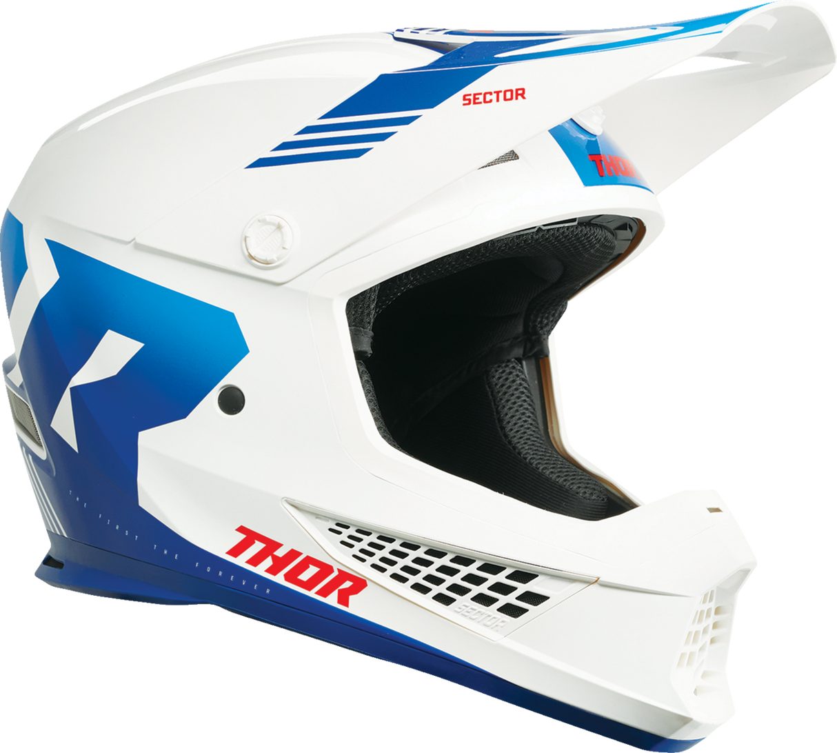 THOR Sector 2 Helmet - Carve - White/Blue - Medium 0110-8131