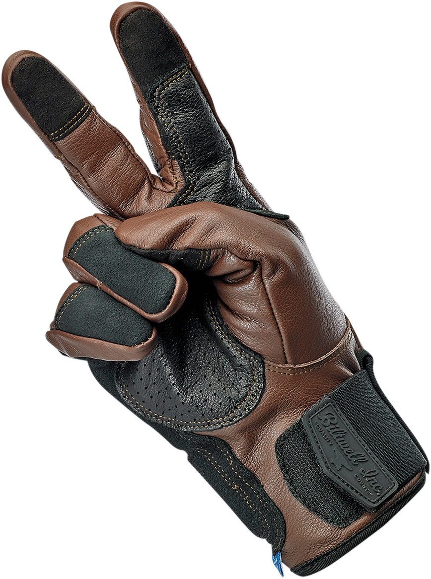 BILTWELL Belden Gloves - Chocolate/Black - Large 1505-0201-304