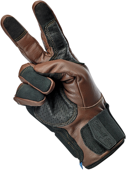 BILTWELL Belden Gloves - Chocolate/Black - Small 1505-0201-302