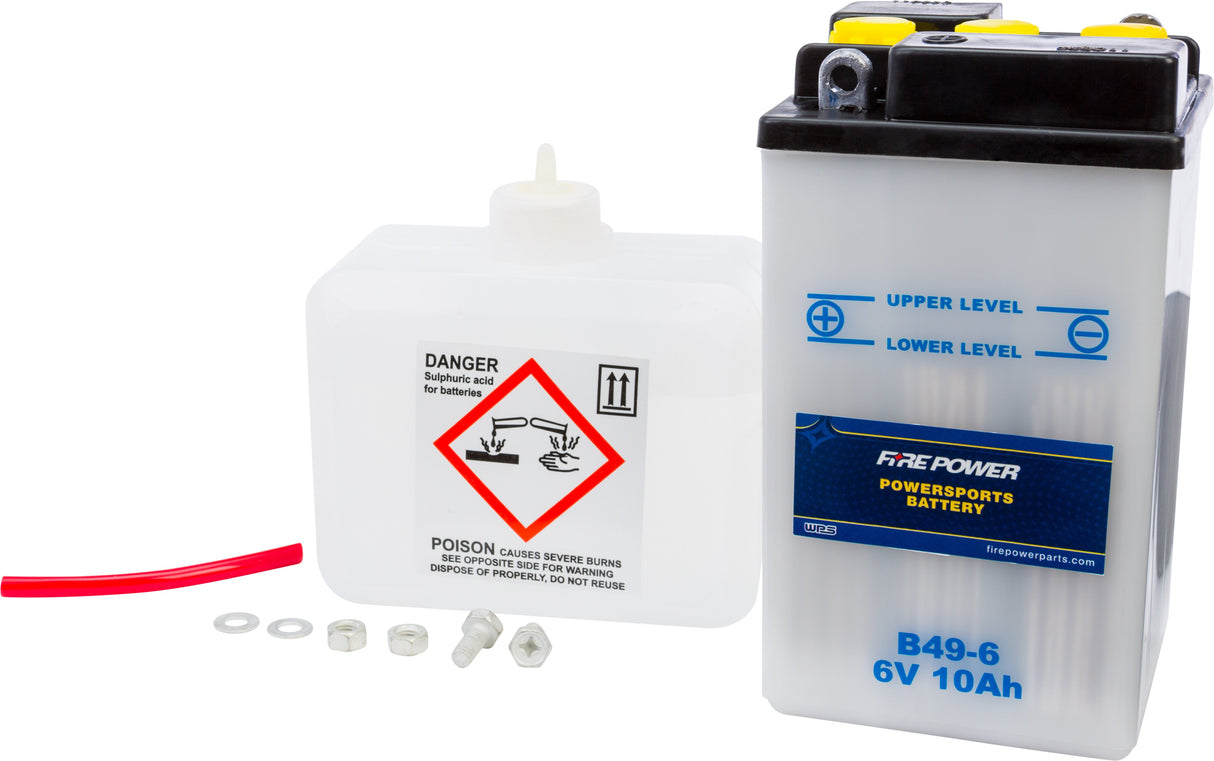 FIRE POWER Battery W/Acid B49-6 6v B49-6