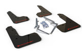 Rally Armor 17-19 Honda Civic Sport & Touring (Hatch) Black UR Mud Flap w/ Red Logo MF51-UR-BLK/RD