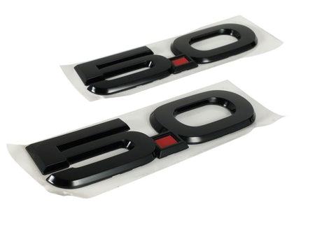 Ford Racing 15-17 Ford Mustang 5.0L Fender Emblem Black M-1447-M50AB