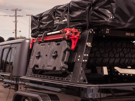 Road Armor Universal 5ft Bed TRECK Adj Bed Rack - Tex Blk (w/o Brackets) 500BRS52B