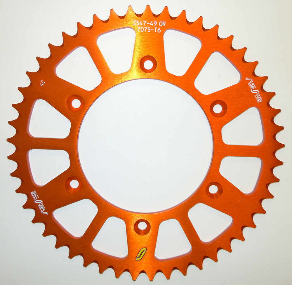 SUNSTAR Rear Sprocket Aluminum 48t-520 Org Hus/Husq/Ktm 5-354748OR
