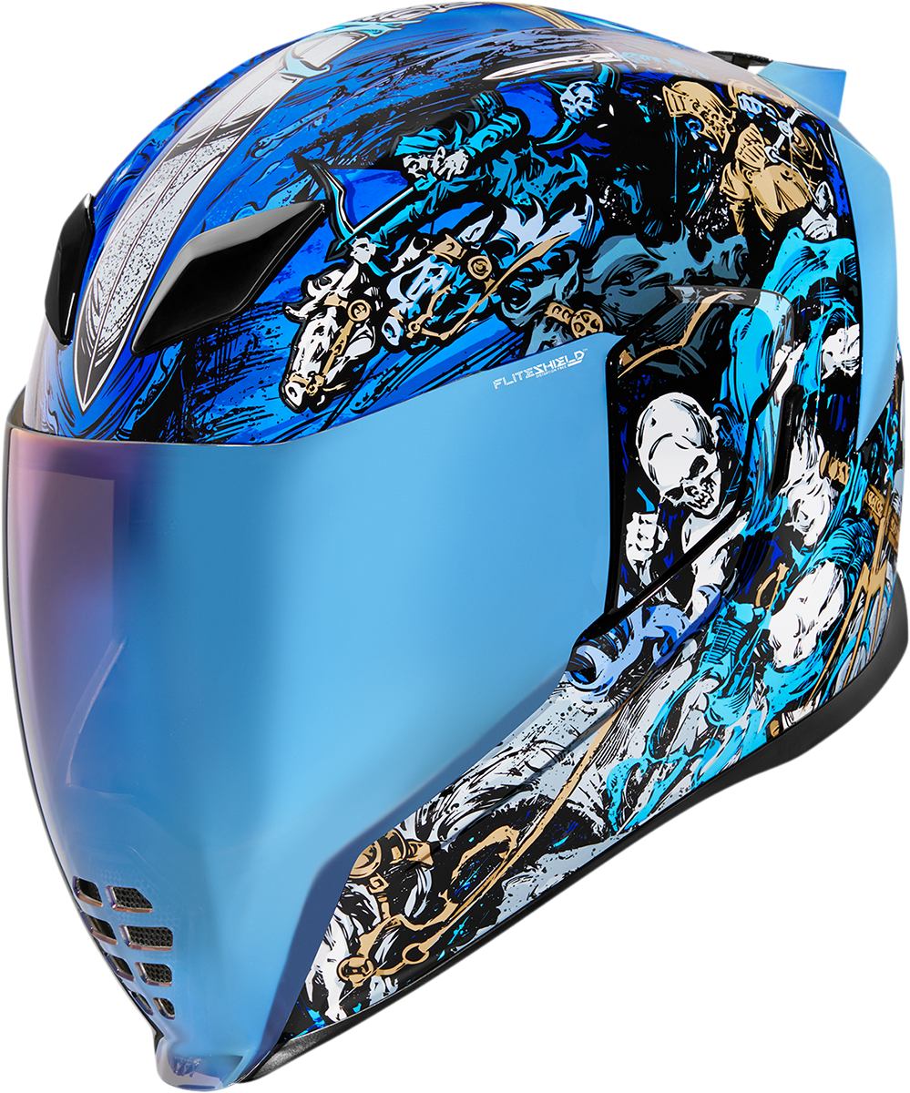 ICON Airflite™ Helmet - 4Horsemen - Blue - Large 0101-13920