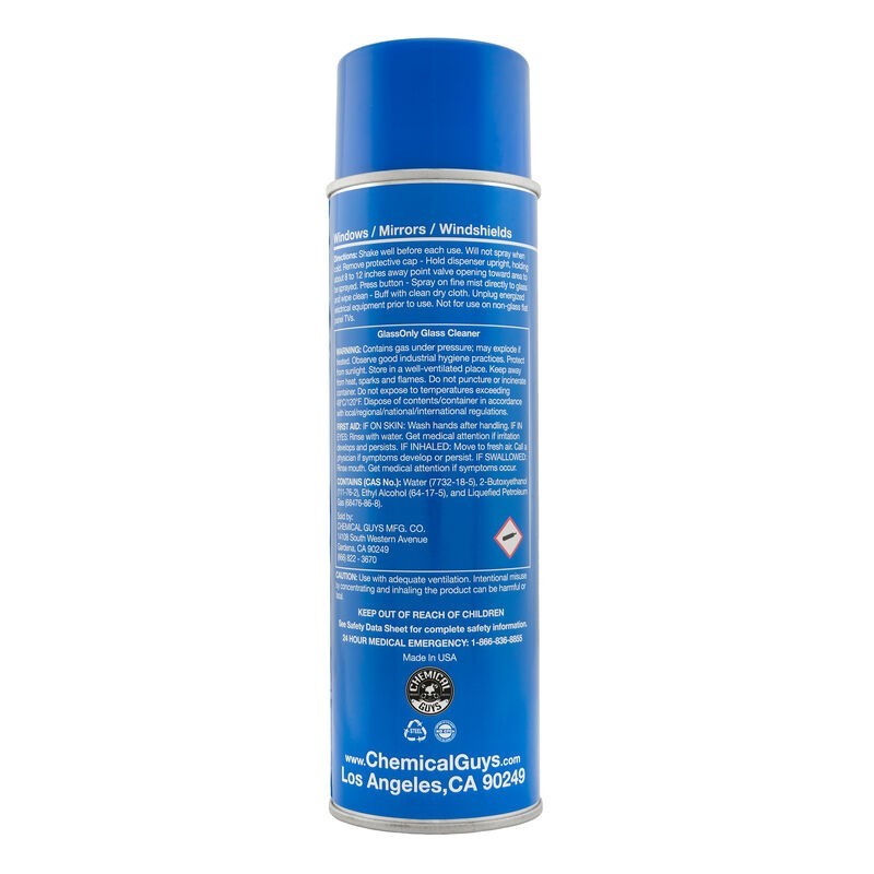 Chemical Guys Glass Only Foaming Aerosol Glass Cleaner - 1 Can CLDSPRAY100