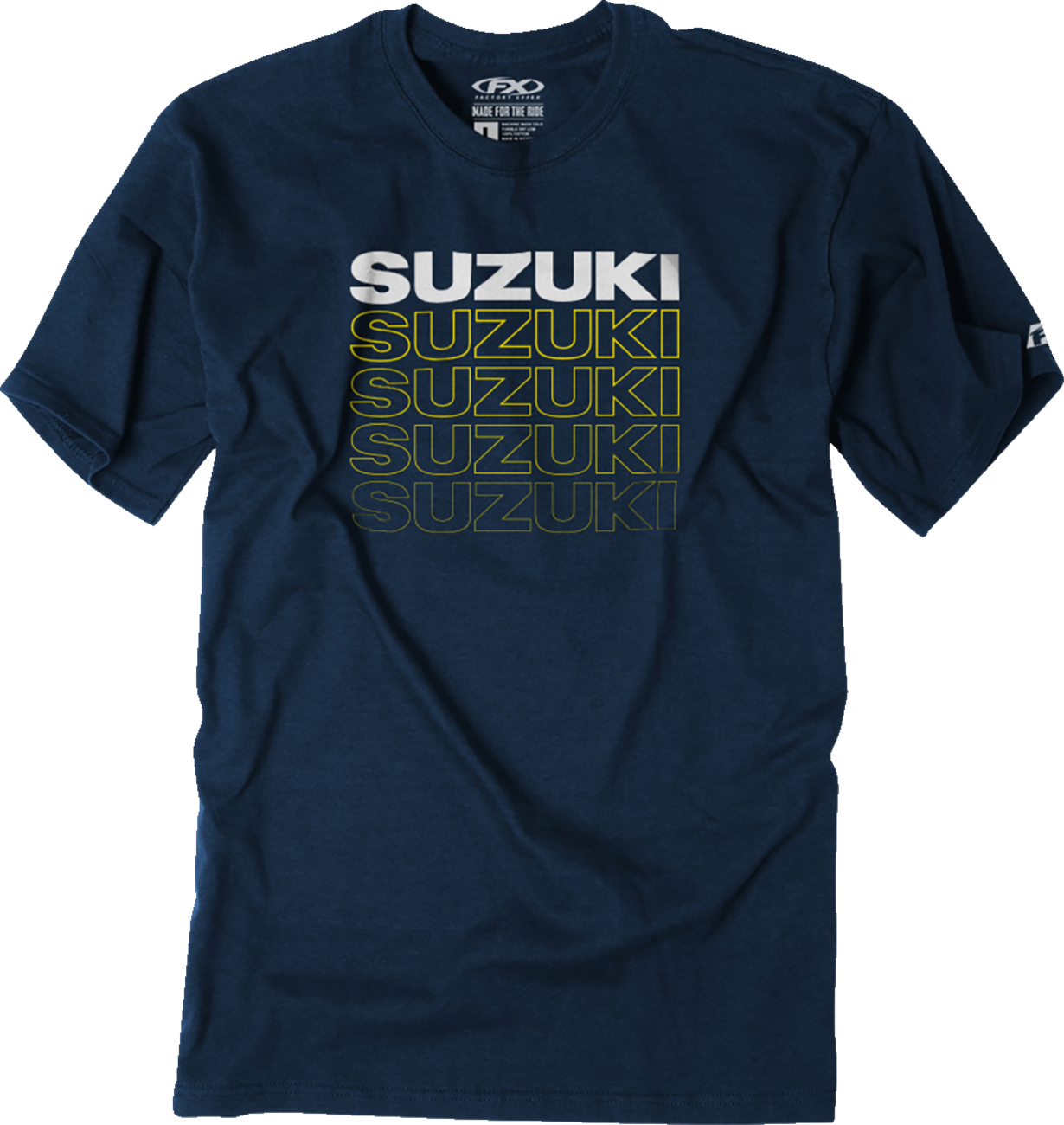 FACTORY EFFEX Suzuki Repeat T-Shirt - Heather Navy - Medium 27-87422