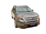 AVS 11-15 Ford Explorer (Excl. Sport Model) Aeroskin Low Profile Hood Shield - Chrome 622045