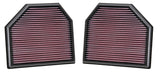 K&N Replacement Air Filter for 11-14 BMW M5/M6 4.4L V8 / 2015 M4/M3 3.0L I6  (2 per box) 33-2488