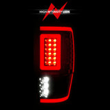 ANZO 19-22 Ford Ranger Full LED Taillights w/ Lightbar Sequential Signal Black Housing/Clear Lens 311446