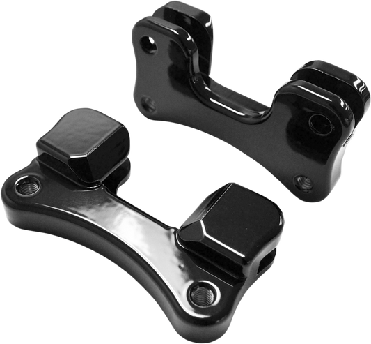 DRAG SPECIALTIES Fender-To-Fork Adapters - Gloss Black 1410-0096