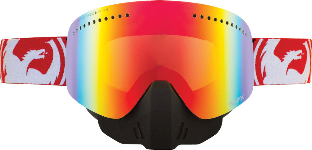 DRAGON Nfx Snow Goggle Fade W/Red Ion Lens 722-1549